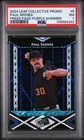 2024 Leaf Collective #5 Paul Skenes Press Pass-Purple Shimmer PSA 7