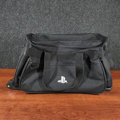 Rare Sony Playstation Large Black Rolling Duffle Bag - Employee Owned - E3 Promo