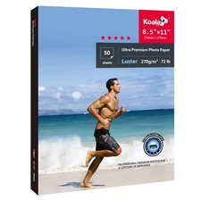 Koala Ultra Premium Photo Paper 8.5 x 11 In Luster Photo Printer Paper for In...