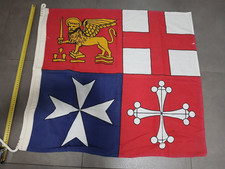 Bandiera Bompresso Marina Italiana 4 Repubbliche Marinare 80 x 80 cm