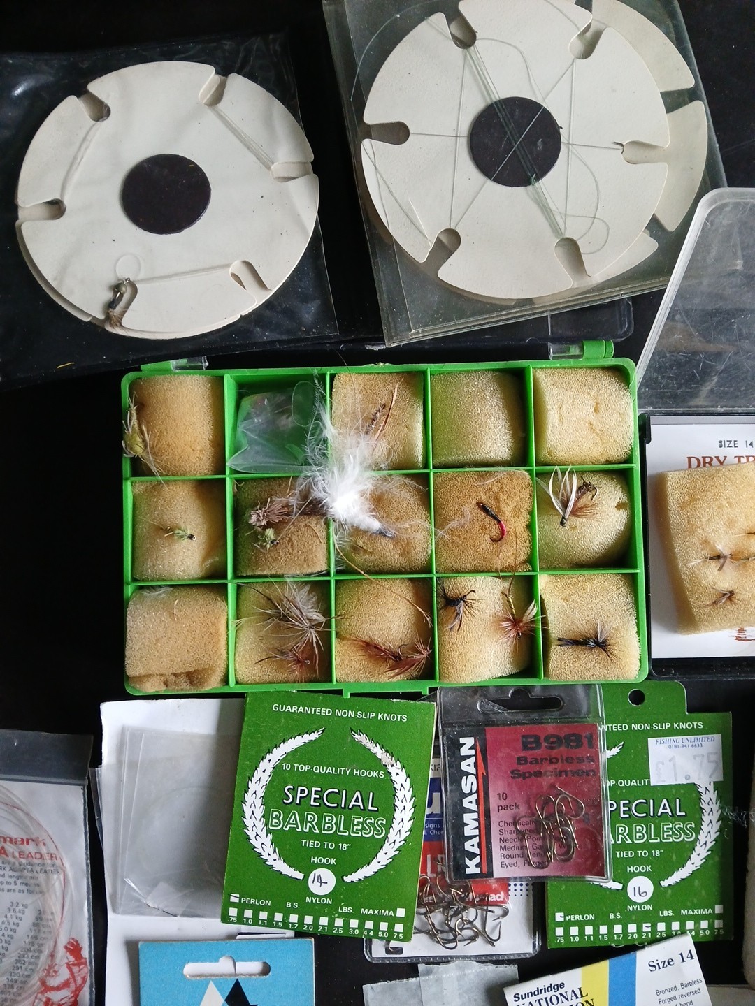 Job Lot Fishing Accessories Salmon Flies Hooks Lines Etc - Image 2