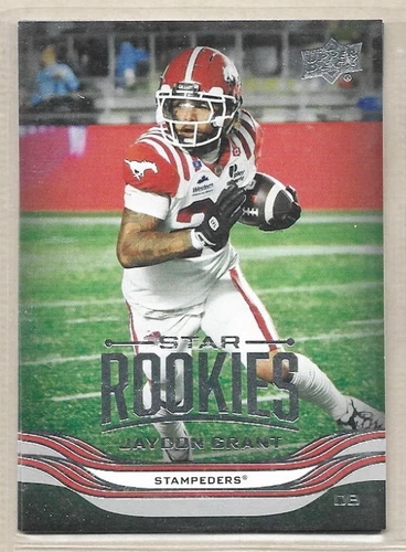 Jaydon Grant Stampeders 2026 UD CFL Football Star Rookies #81