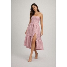 V. Chapman The Virginia Midi Dress in Orchid Haze Windsor Pink Size 12 NEW