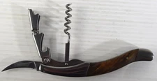 Montana Artisan Collection Wine Bottle Opener Corkscrew, Wood Grain