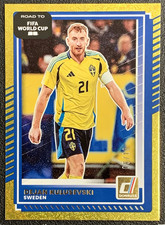 2025-26 Panini Donruss 2026 World Cup Dejan Kulusevski Sweden Gold 5/10