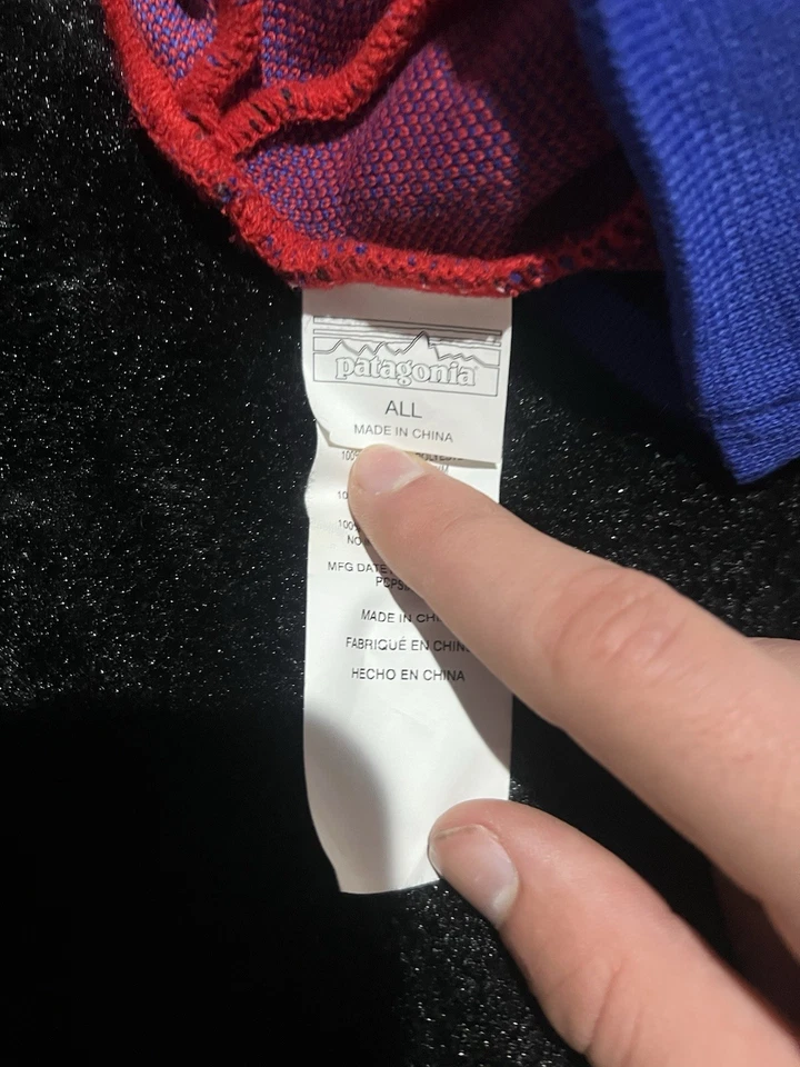 Gorro Patagonia Azul/Negro/Rojo Fitz Roy Mountain Exterior Talla Única Unisex Adulto Foto 3 de 4