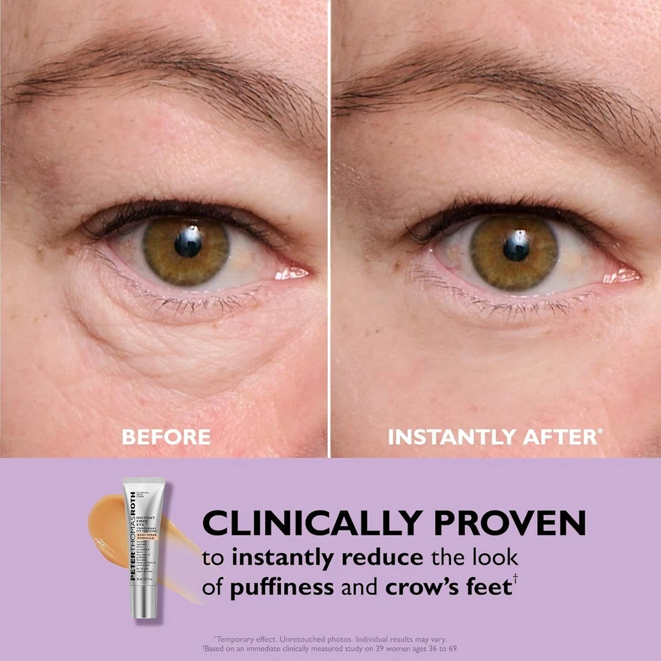 Crema reafirmante instantánea para ojos Peter Thomas Roth, reafirma y suaviza el aspecto líneas finas Foto 3 de 4