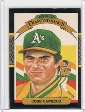 1987 Donruss #6 Jose Canseco Diamond Kings - FREE CARDS with purchase!