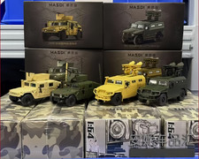 1/64 Military Alloy Armored Vehicle Model, Desert Camo Hummer Style Car Toy