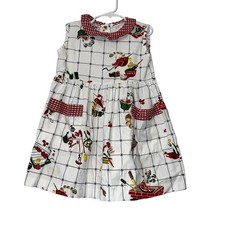 INC International Concepts Tiered Ruffle Dress Size 8 Sleeveless Lined Cotton