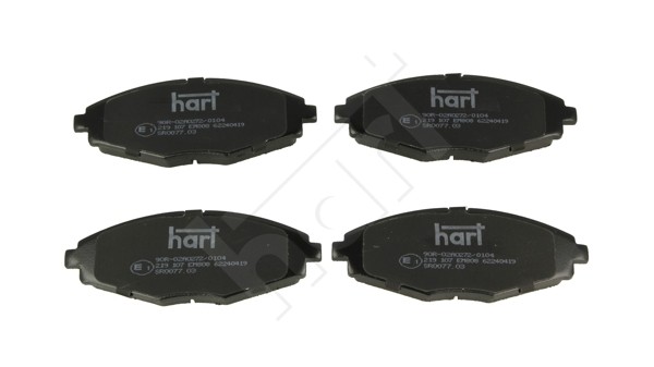 Hart 219 107 Bremsbelagsatz, Scheibenbremse FüR Chevrolet, Daewoo, FSO-image