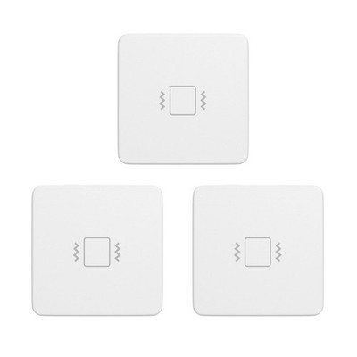 Zigbee Vibration Sensor 3 Pack with 110dB Alarm, Zigbee Hub Required,Adjustab...