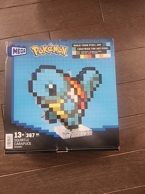 MEGA Pokémon Squirtle Pixel Art Building Toy Set For Unisex Kids Age 13+