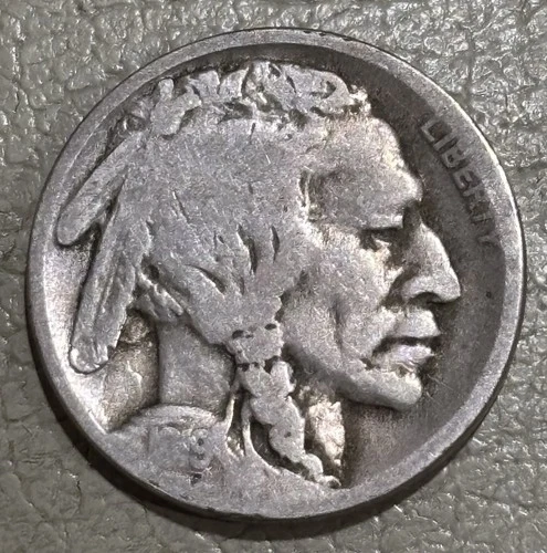 1919d Buffalo nickel, nice original GOOD condition partial date full rims,  MM