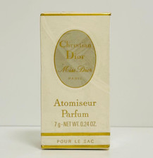 Christian Dior Miss Dior Atomiseur Parfum 7 g 7 ml 0,24 oz vintage raro sigillato nuovo con scatola