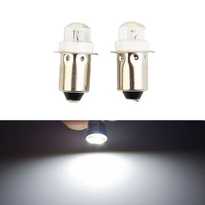 2 Stück P13 5S PR2 Sockel 3V Upgrade LED Taschenlampe Birne 6000K lange Lebensdauer