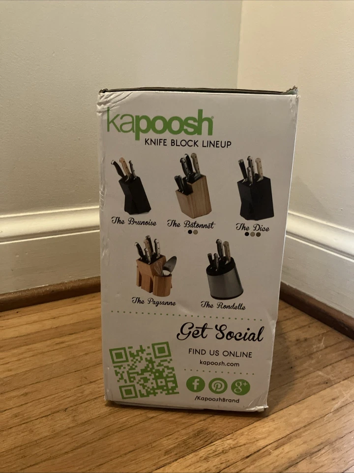 Kapoosh Original Slotless Knife Block, The Dice Light Oak Finish - Image 2 of 4