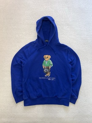 Ralph Lauren Polo Bear Hoodie Blau Größe S ORIGINAL AUTHENTISCH Qr Code