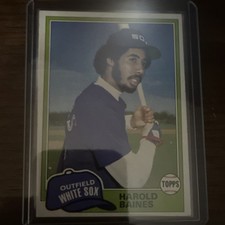 Topps 1981 Harold Baines #347 Rookie Chicago White Sox Baseball MLB Card