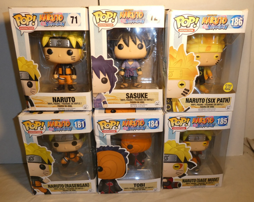 Naruto Shippuden pop 71,72,181,184,185,186 six path sasuke tobi sage rasengan