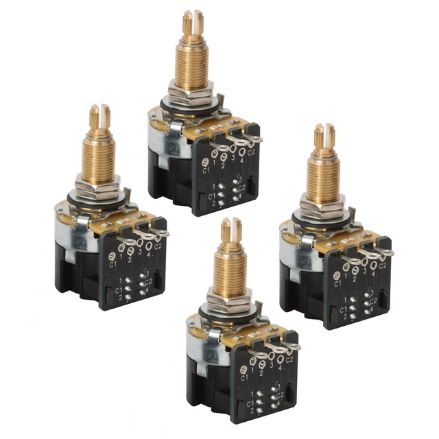 CTS Pushpull Pots, DPDT, Long split shaft, 500Kohm (CTS 450S 3912