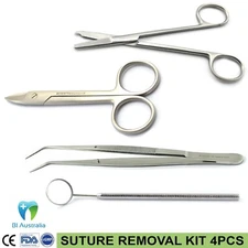 Student Suturing Surgical Instruments 4 Pcs Suture Removal Kit Tools