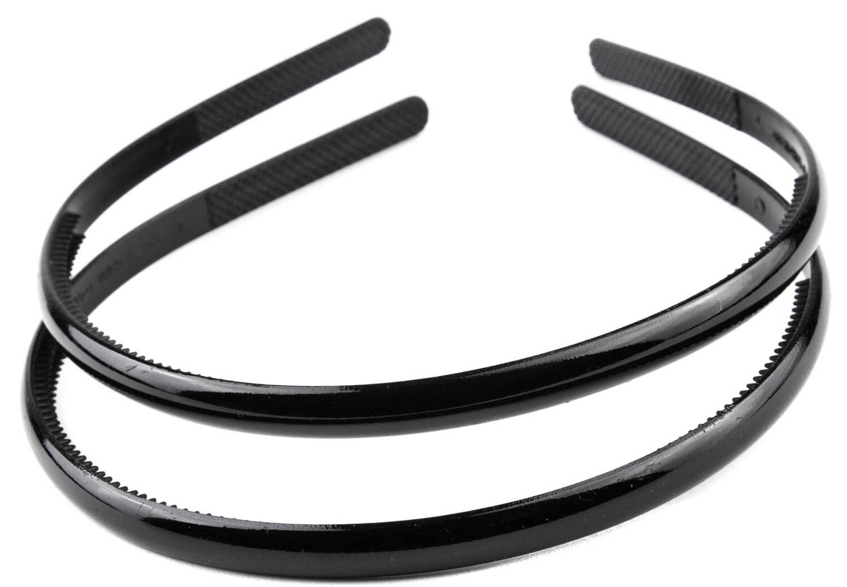 Women Headbands Plastic Non Slip Thin Hair Accessories Durable Black Amazon.com : SHE main image 4