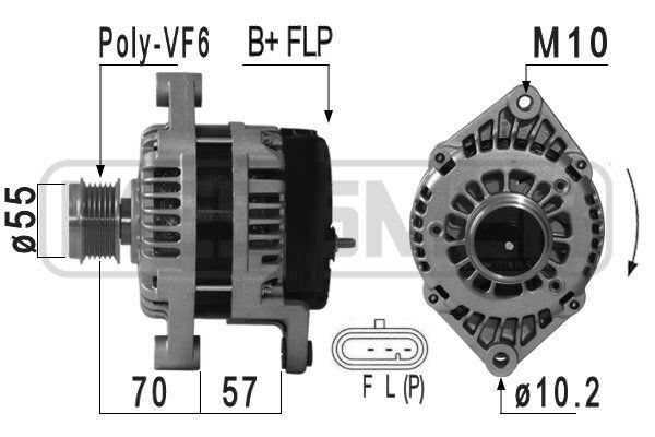 Messmer Lichtmaschine Generator 120A 14V FüR Opel Antara 2.0 Cdti 4X4-image