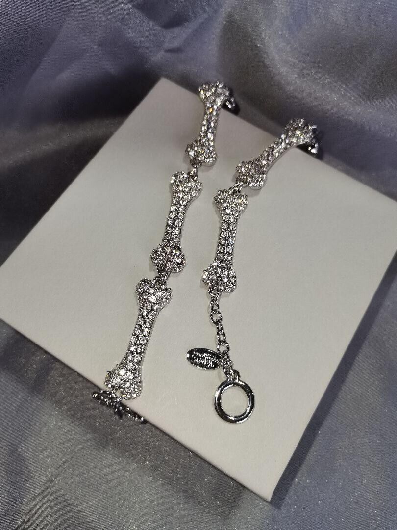 Vivienne Westwood Bone Motif Choker Necklace Chain Silver 40cm Engraved  Brass • Tribunali Italiani