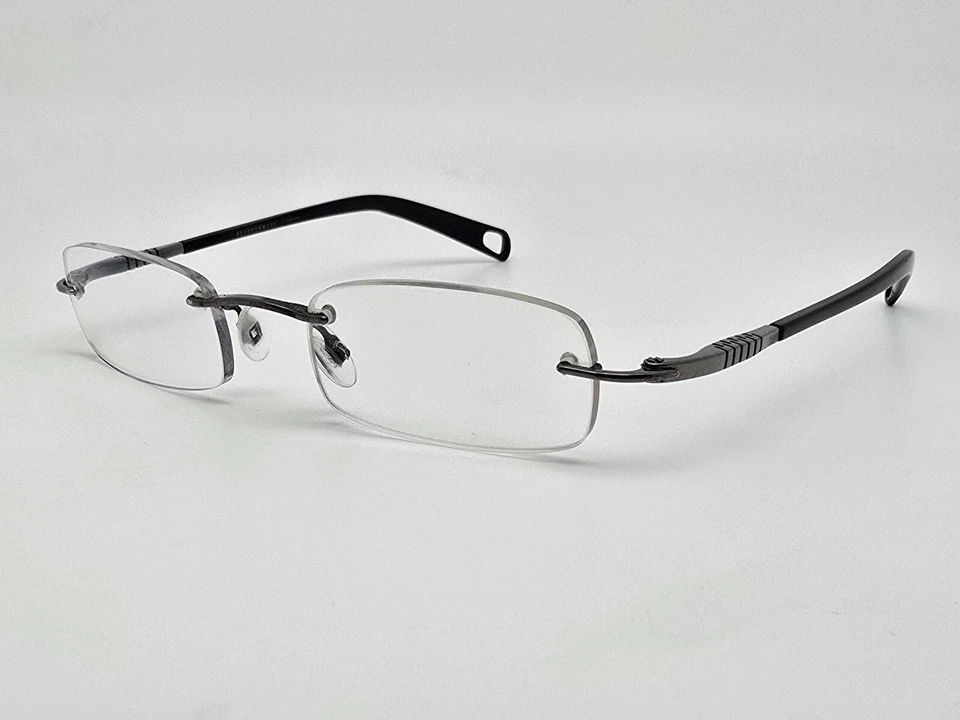 Armação de óculos FreudenHaus Austin Flex IV Gunmetal titânio sem aro Japão 45mm - Imagem 3 de 4