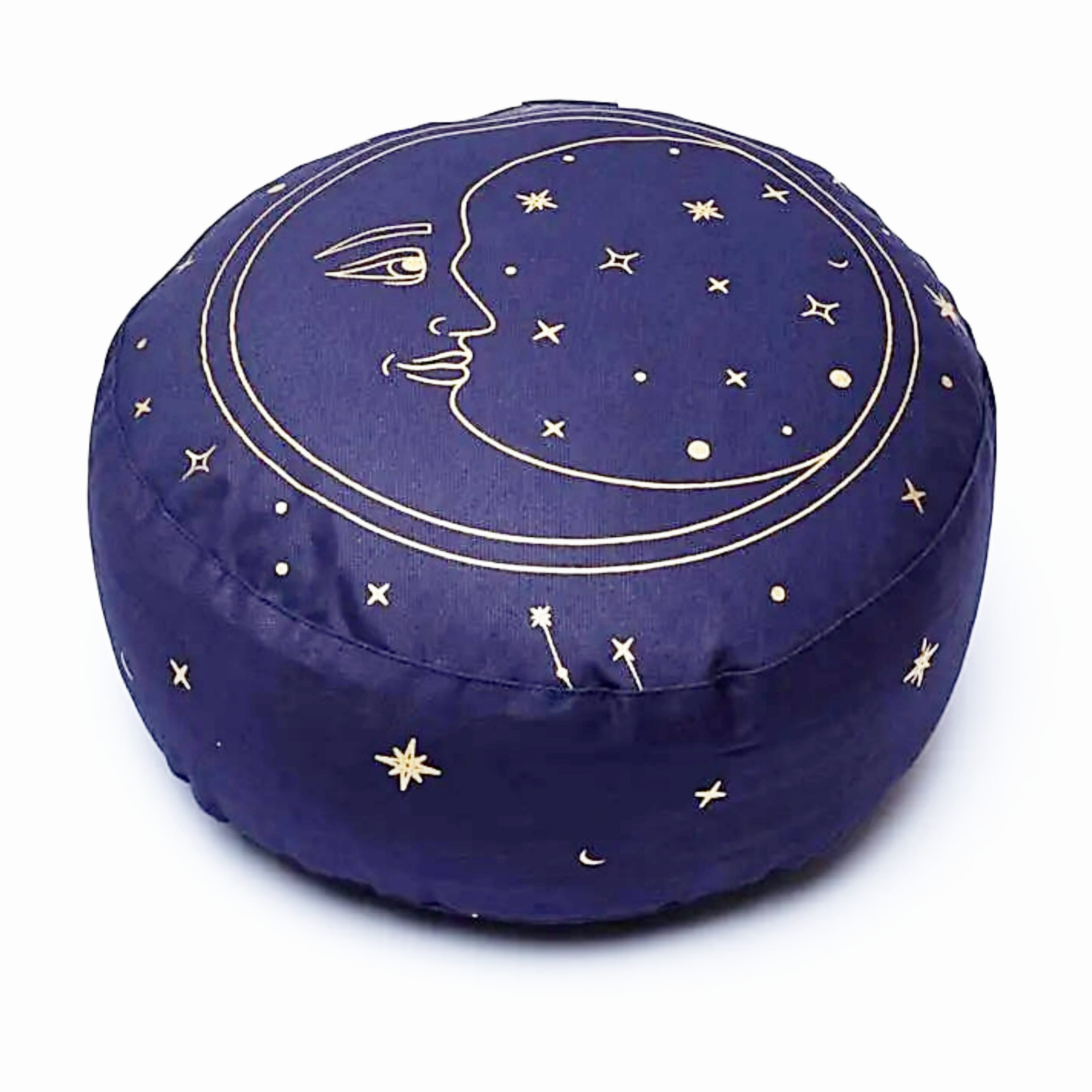 PURE SHANTI Meditationskissen aus 100% Bio-Baumwolle | Buchweizenspreu-Füllung