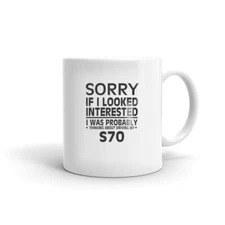 Thinking About Driving My S70 Tea Coffee Ceramic Mug Office Work Cup 