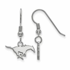 SS Southern Methodist  Mustang XS Dangle Wire Earrings