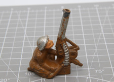 Vintage Barclay Manoil Toy Soldier Anti Aircraft Gun/Gunner 3
