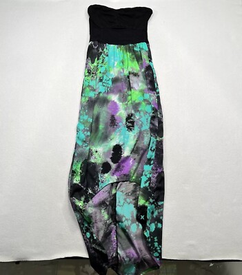Vintage Y2K 2000s Hurley Tube Top Psychedelic Surfer Strapless Dress Sz S |  eBay