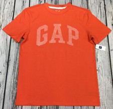 Gap Boys 2XL 13-14 Orange Logo T-Shirt Orange Shirt. Nwt