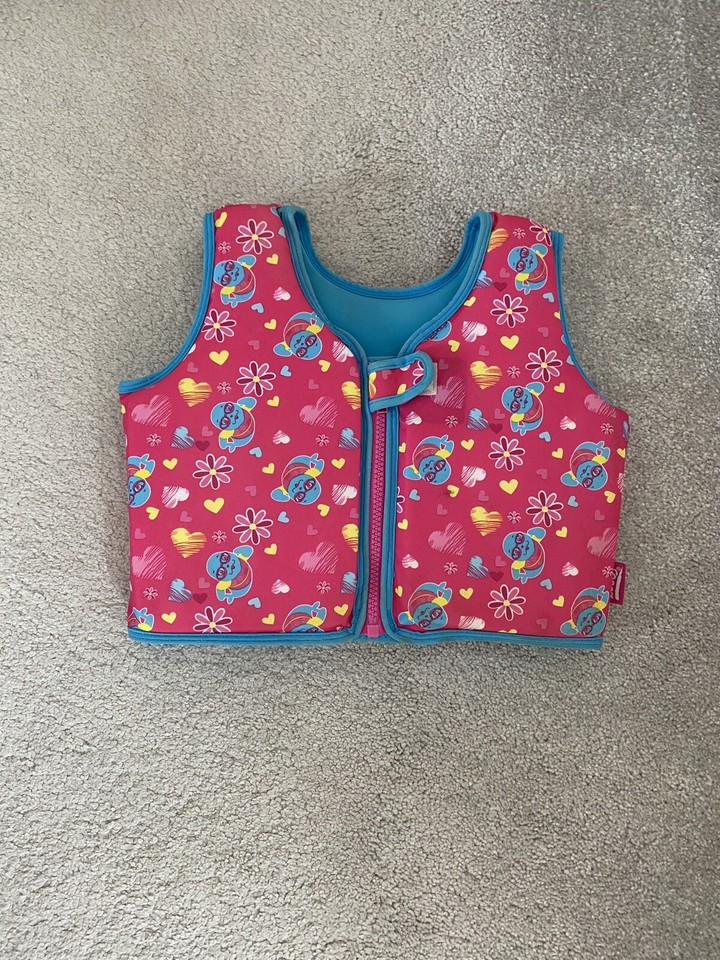 Zoggs Float Swim Vest 45 Years Age Suit Summer Girls Life Jacket Pool