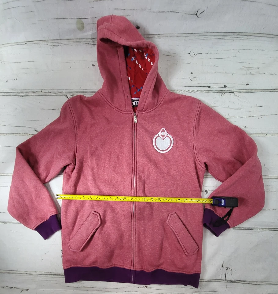 Nomis Pink Full Zip Hoodie w Graphic Logo Womens Size L - Изображение 3 из 4