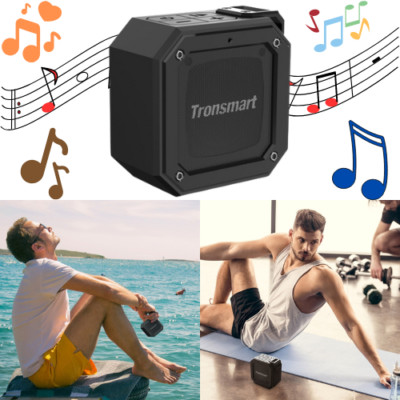 Tronsmart Bluetooth Lautsprecher, IPX7 wasserdicht, Sprachassistent, 24 Stunden Spielzeit