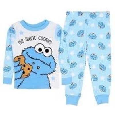 baby cookie monster pajamas