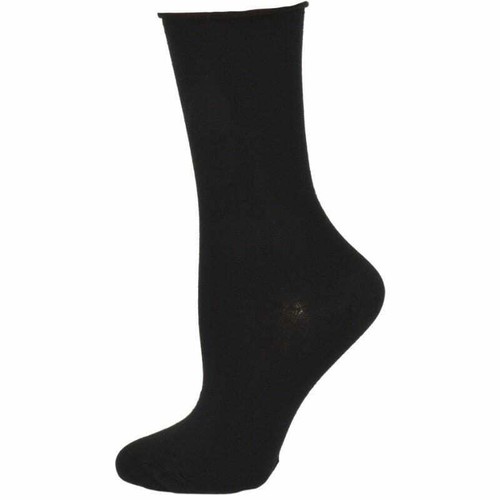 Paquete de 3 pares de calcetines redondos de bambú opacos de lujo para mujer, calcetines para mamá - Imagen 21 de 22