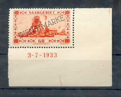 Saar Service 29Br Print Date** MNH Postfranco (y72314)