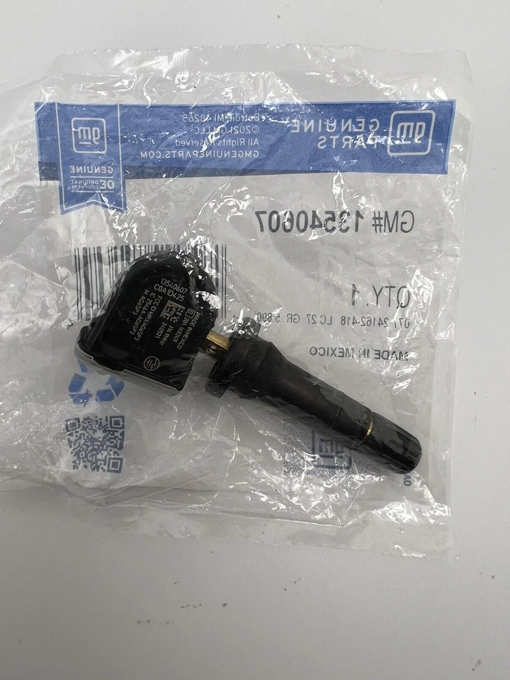 Sensor de presión de neumáticos TPMS a presión genuino para camioneta GM Chevrolet 13540607 OEM Foto 4 de 4