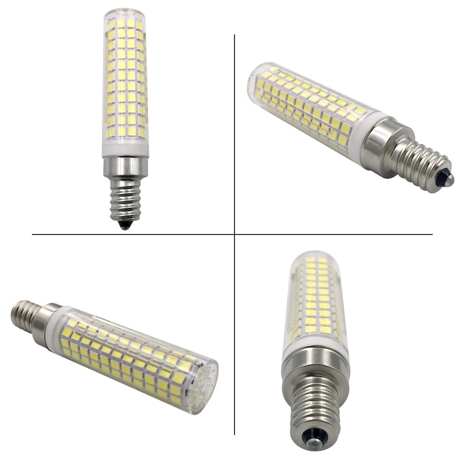 E12 Candelabra LED Bulb C7 10W 110V 136-2835 SMD Ceramics Light Equivalent 100W - Image 3 of 4