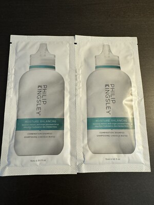 Philip Kingsley Moisture Balancing Shampoo 15 ml .5 oz X2