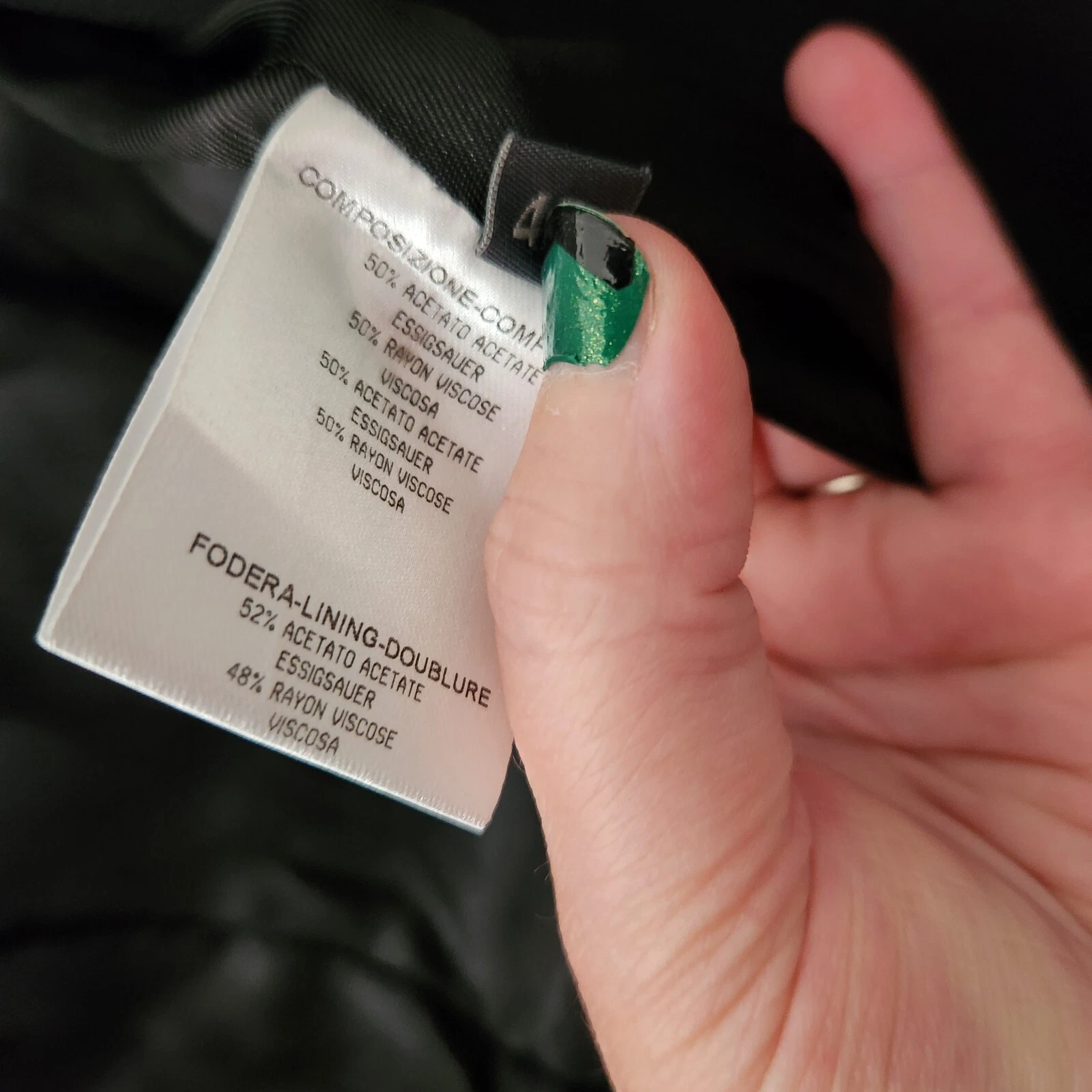 Giacca sartoriale Alexander McQueen taglia 42 dettaglio bottoni blazer colletto nero