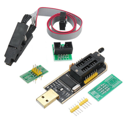 CH341A 24 25 Series EEPROM BIOS Flasher USB  Programmer Mit SOIC8 Clip On-Board