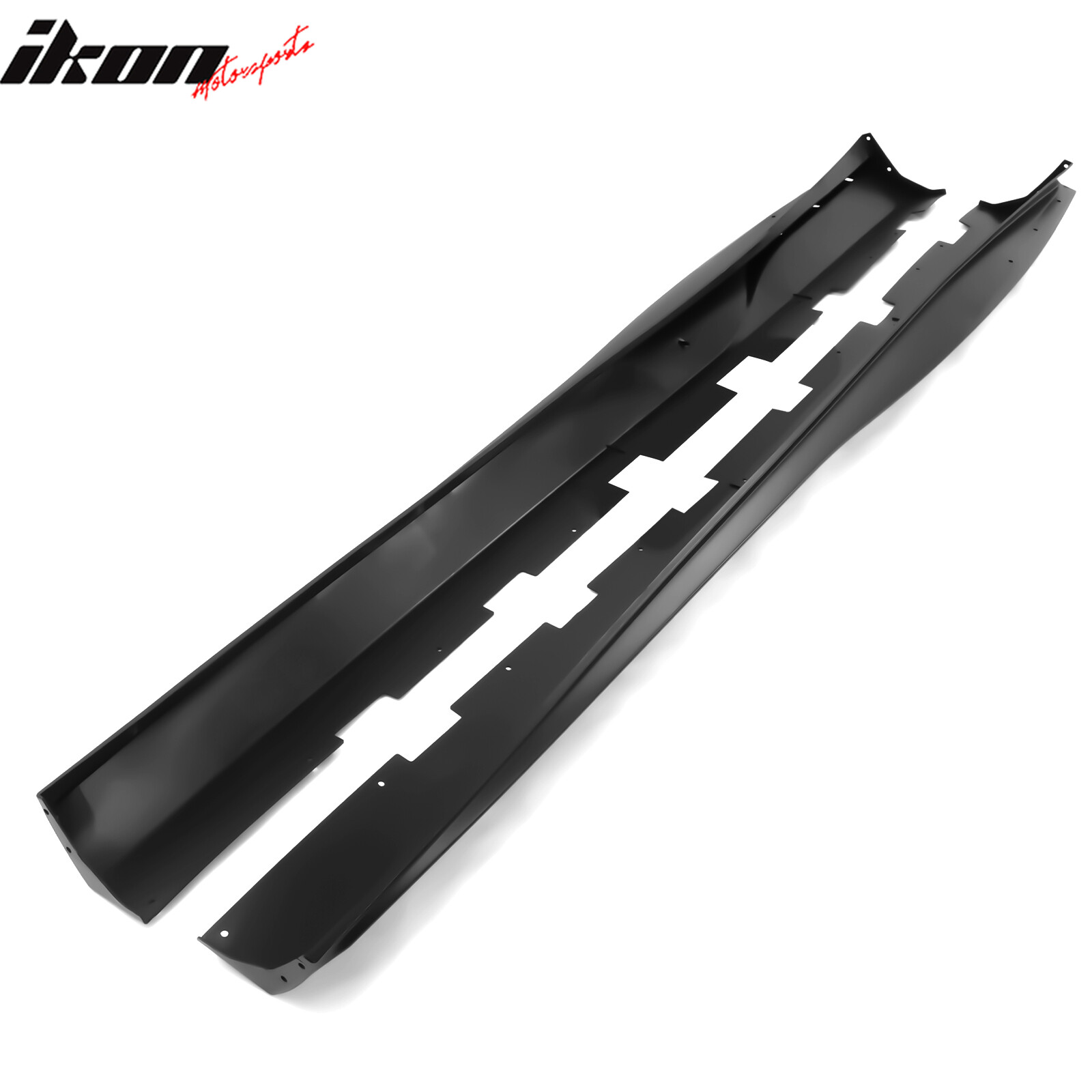 Fits 10-15 Chevy Camaro Matte Black PP Side Skirts Rocker Panel IKON V3 Style