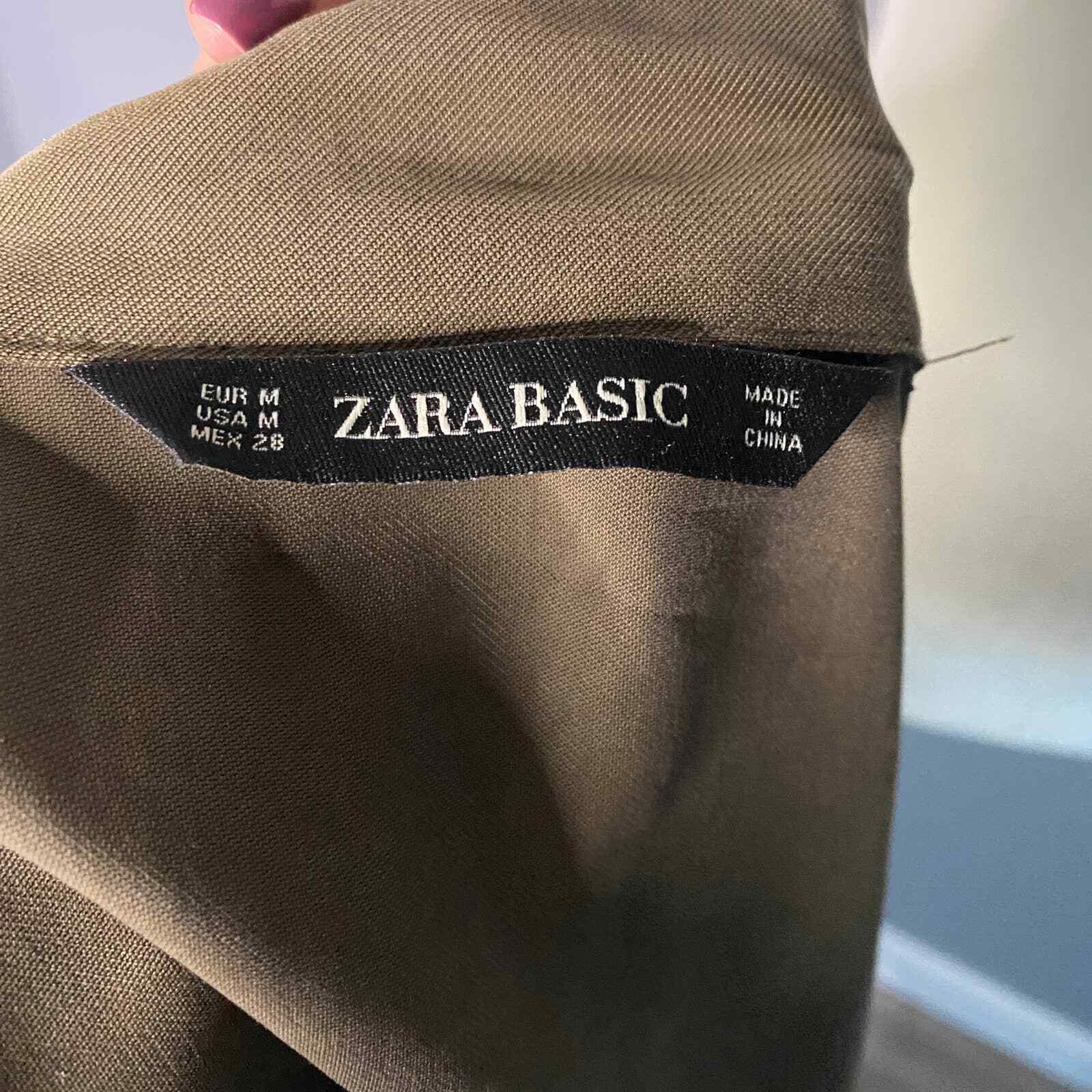 Zara Basic Lightweight Snap Drawstring Jacket Siz… - image 7