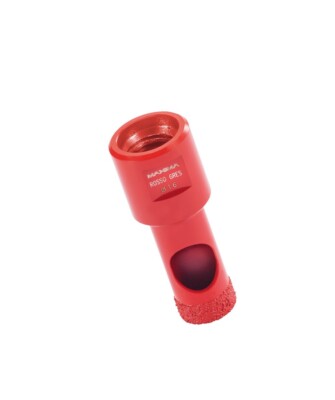 MAXIMA Diamantiertes Bohrer-Set Für Gres & Keramik Trocken Bohren Rot, 35 mm